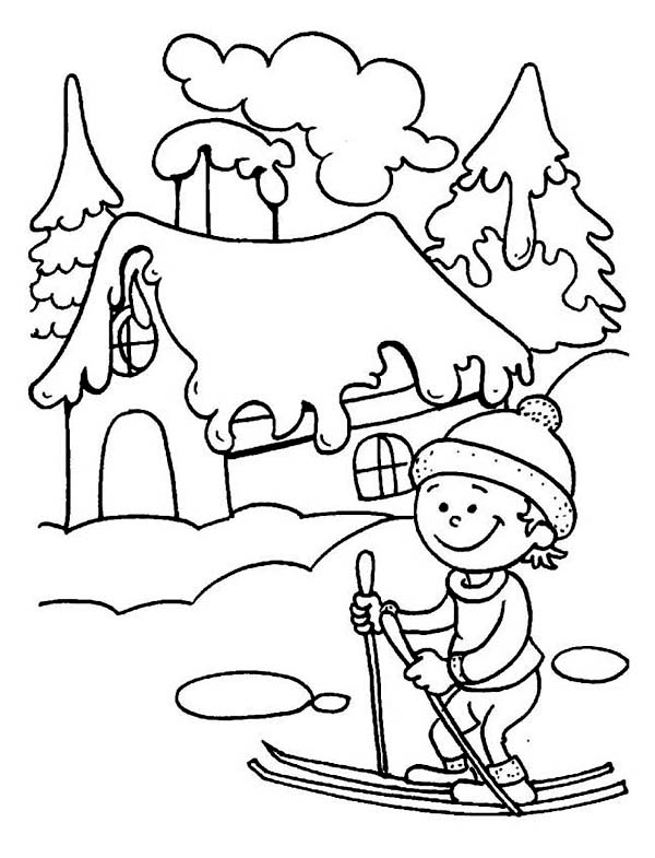 90 Snowboarding Coloring Pages Printable 8