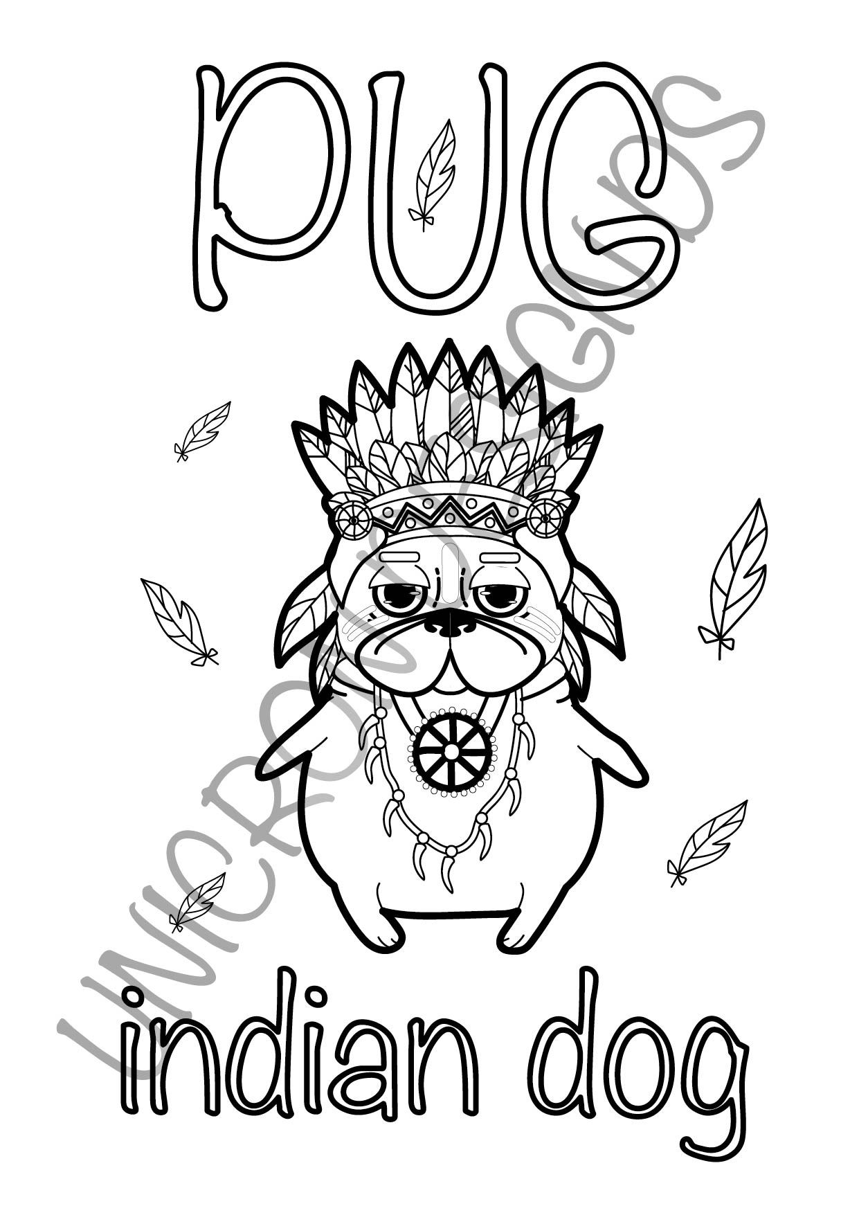 94 Cute Pug Coloring Pages Printable 15