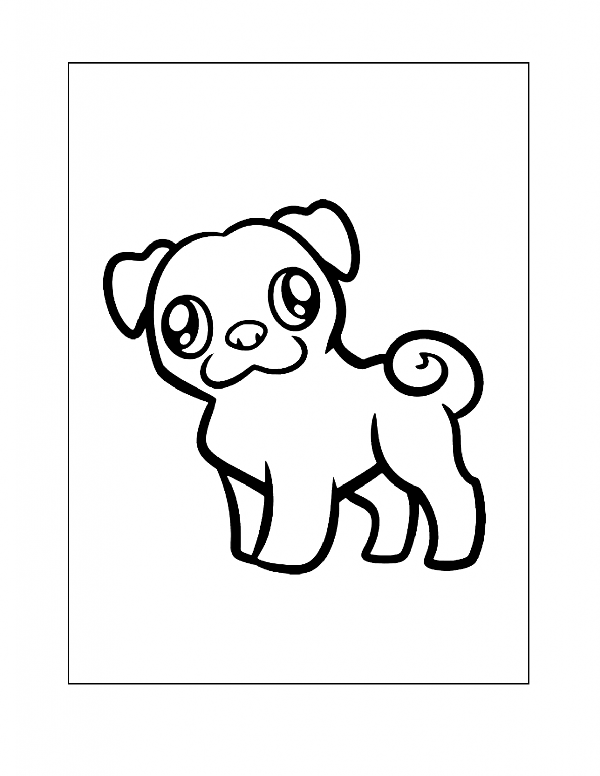 94 Cute Pug Coloring Pages Printable 19