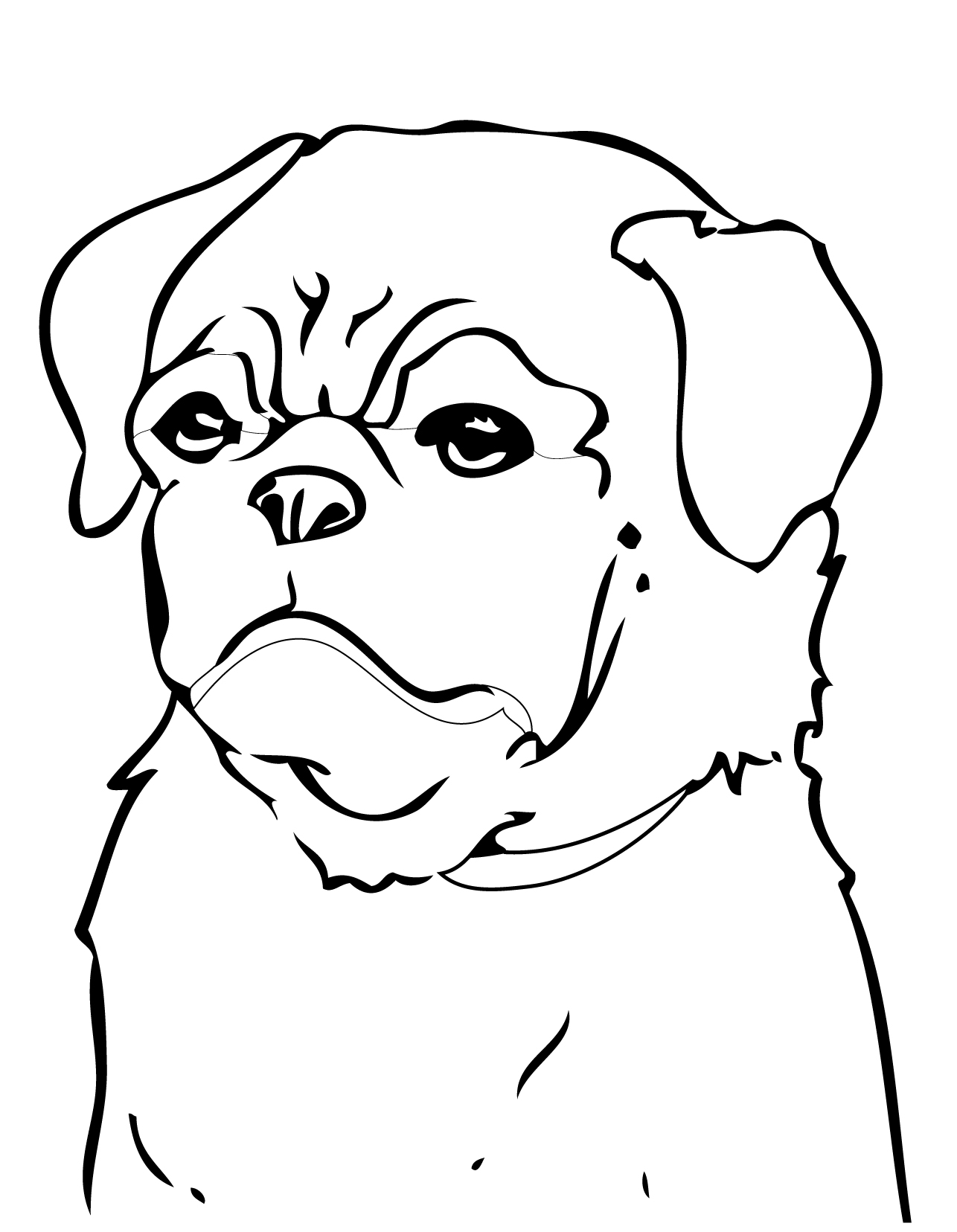 94 Cute Pug Coloring Pages Printable 22