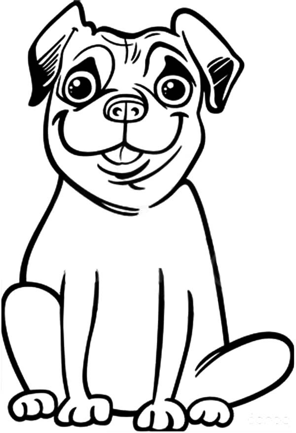 94 Cute Pug Coloring Pages Printable 32