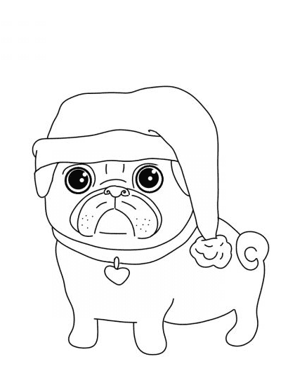 94 Cute Pug Coloring Pages Printable 33