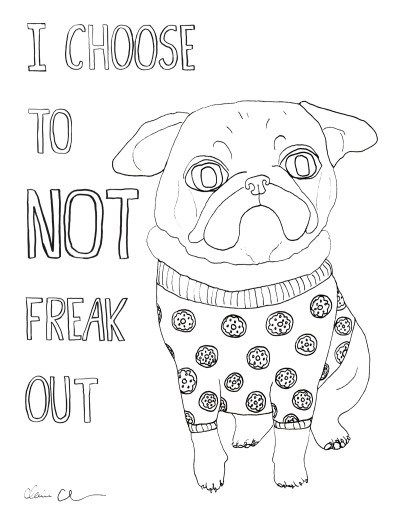 94 Cute Pug Coloring Pages Printable 34