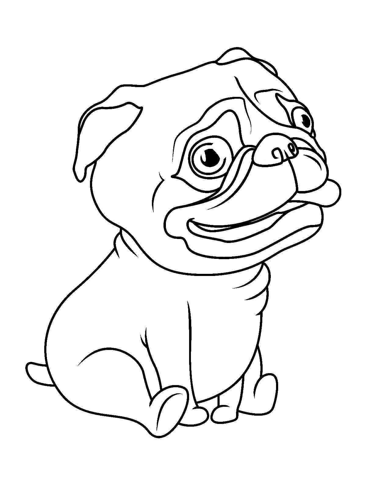 94 Cute Pug Coloring Pages Printable 41