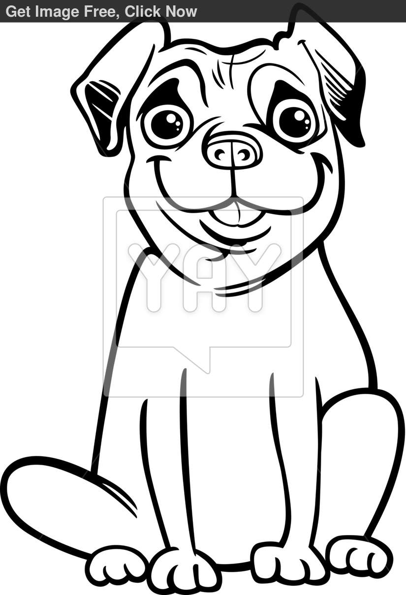 94 Cute Pug Coloring Pages Printable 48