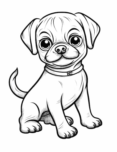 94 Cute Pug Coloring Pages Printable 61