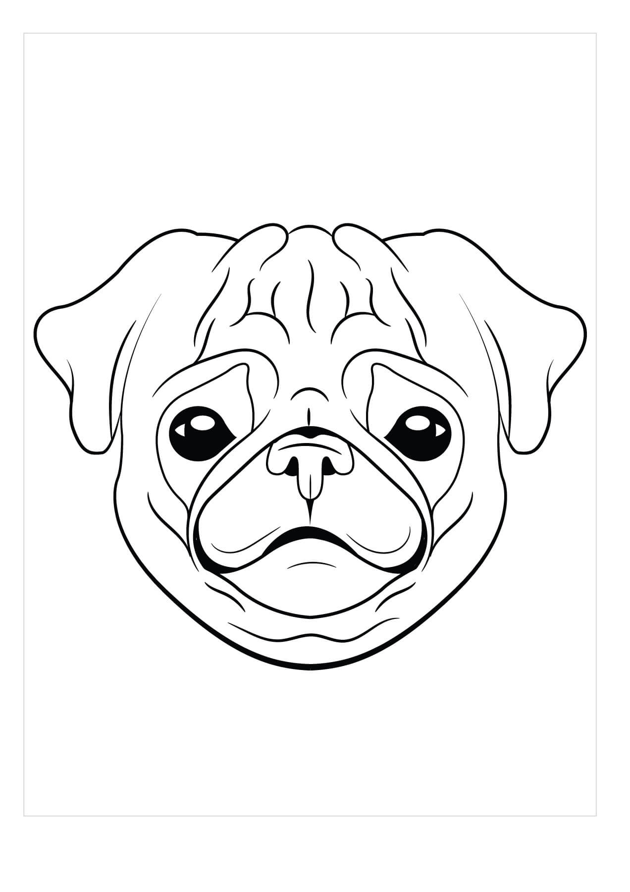 94 Cute Pug Coloring Pages Printable 67