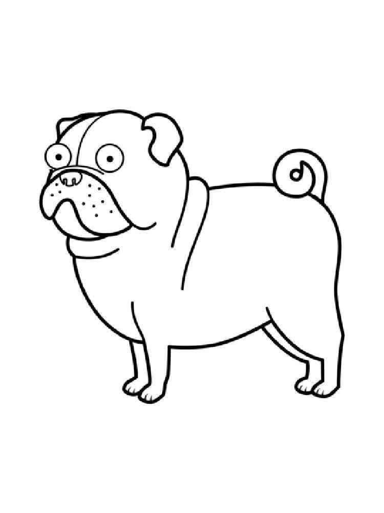 94 Cute Pug Coloring Pages Printable 68