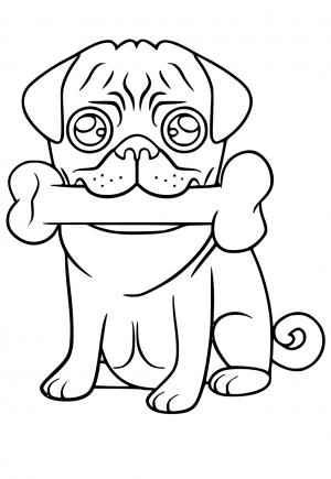 94 Cute Pug Coloring Pages Printable 79