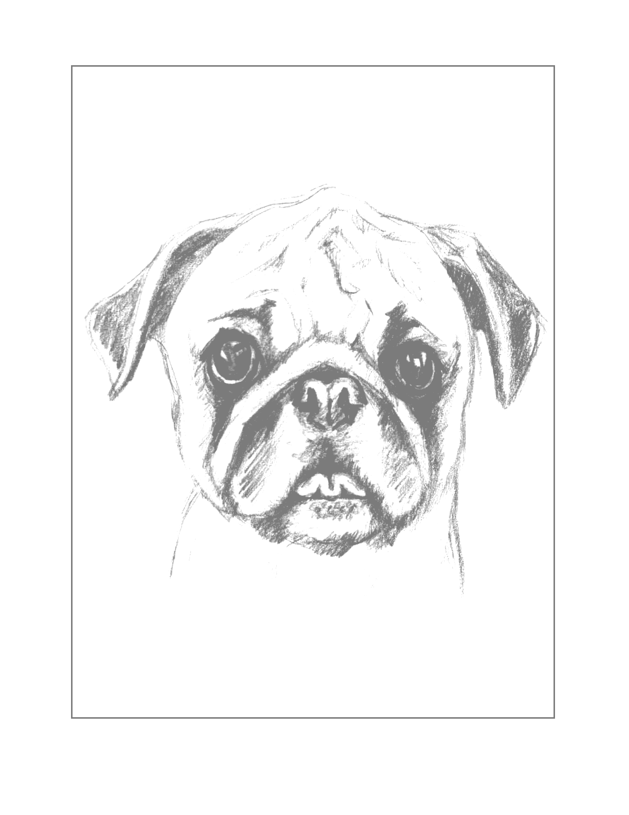 94 Cute Pug Coloring Pages Printable 9