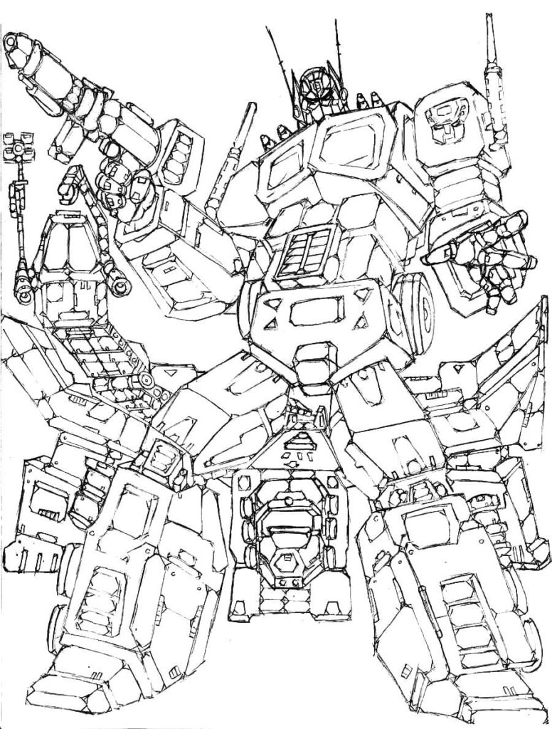 95 Optimus Prime Coloring Pages Printable 17