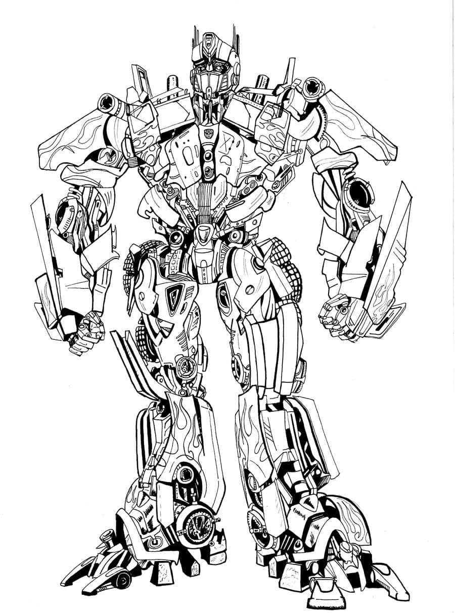 95 Optimus Prime Coloring Pages Printable 18