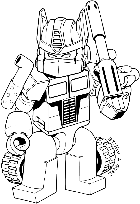 95 Optimus Prime Coloring Pages Printable 19