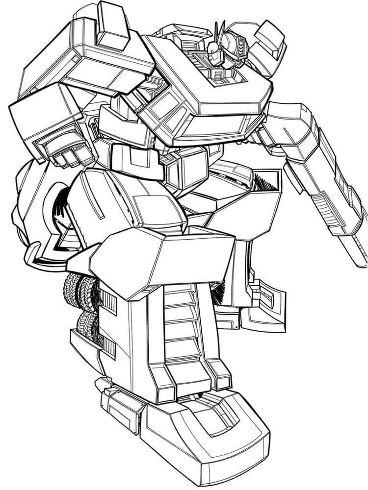 95 Optimus Prime Coloring Pages Printable 2