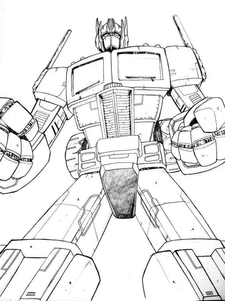 95 Optimus Prime Coloring Pages Printable 23