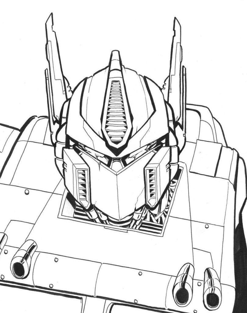 95 Optimus Prime Coloring Pages Printable 28