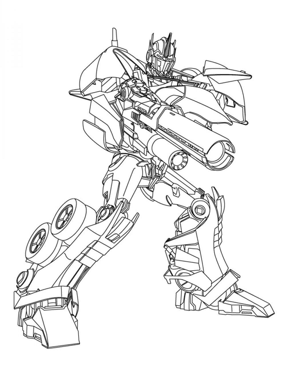 95 Optimus Prime Coloring Pages Printable 3