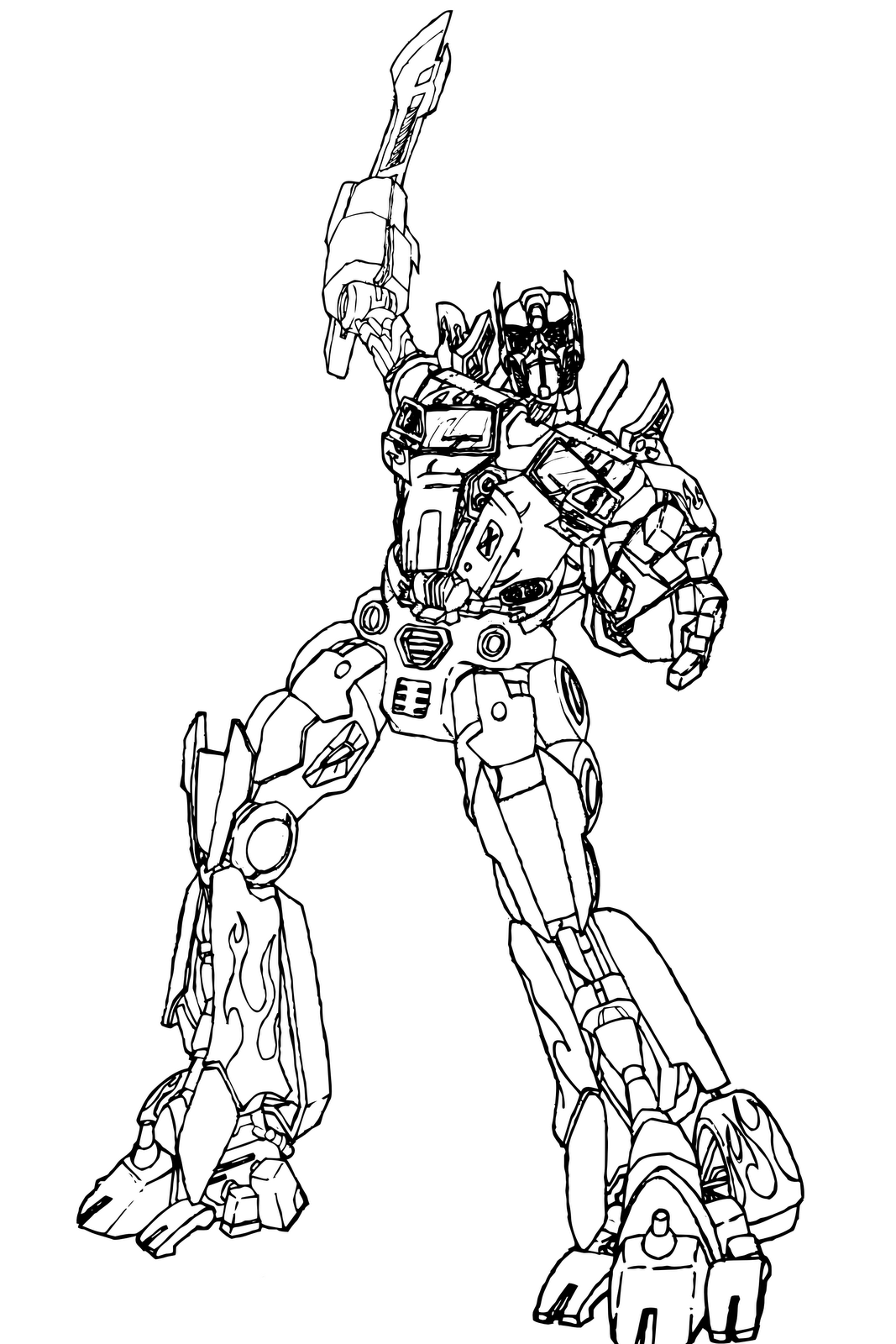 95 Optimus Prime Coloring Pages Printable 33