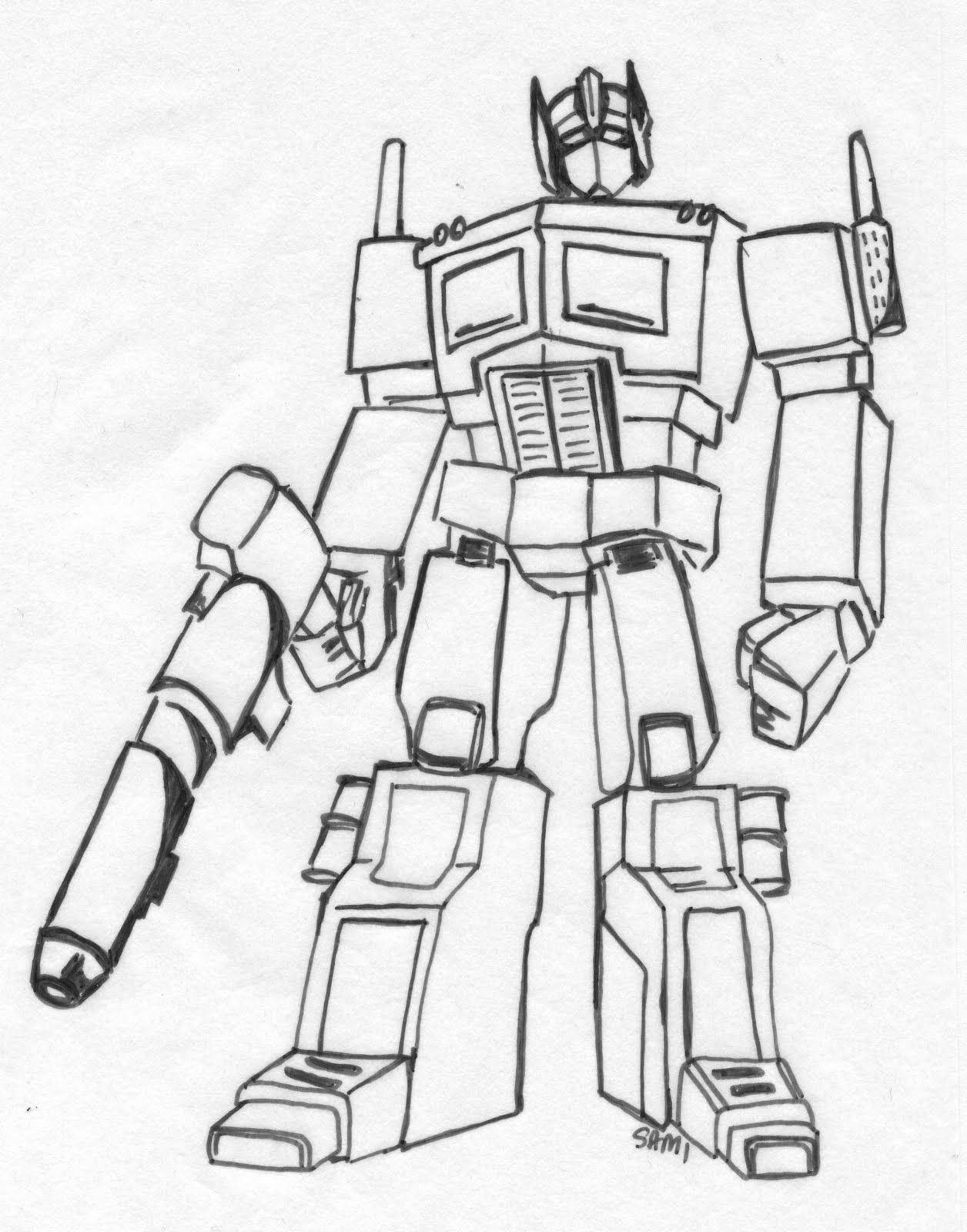 95 Optimus Prime Coloring Pages Printable 36