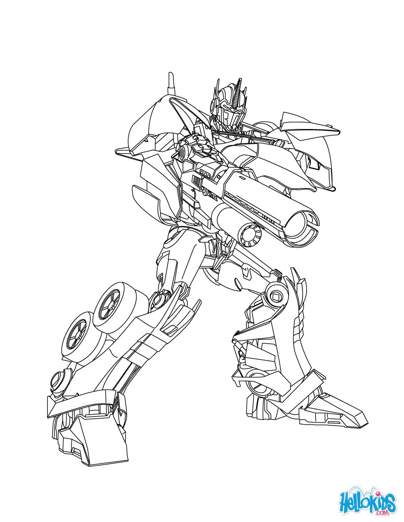 95 Optimus Prime Coloring Pages Printable 37