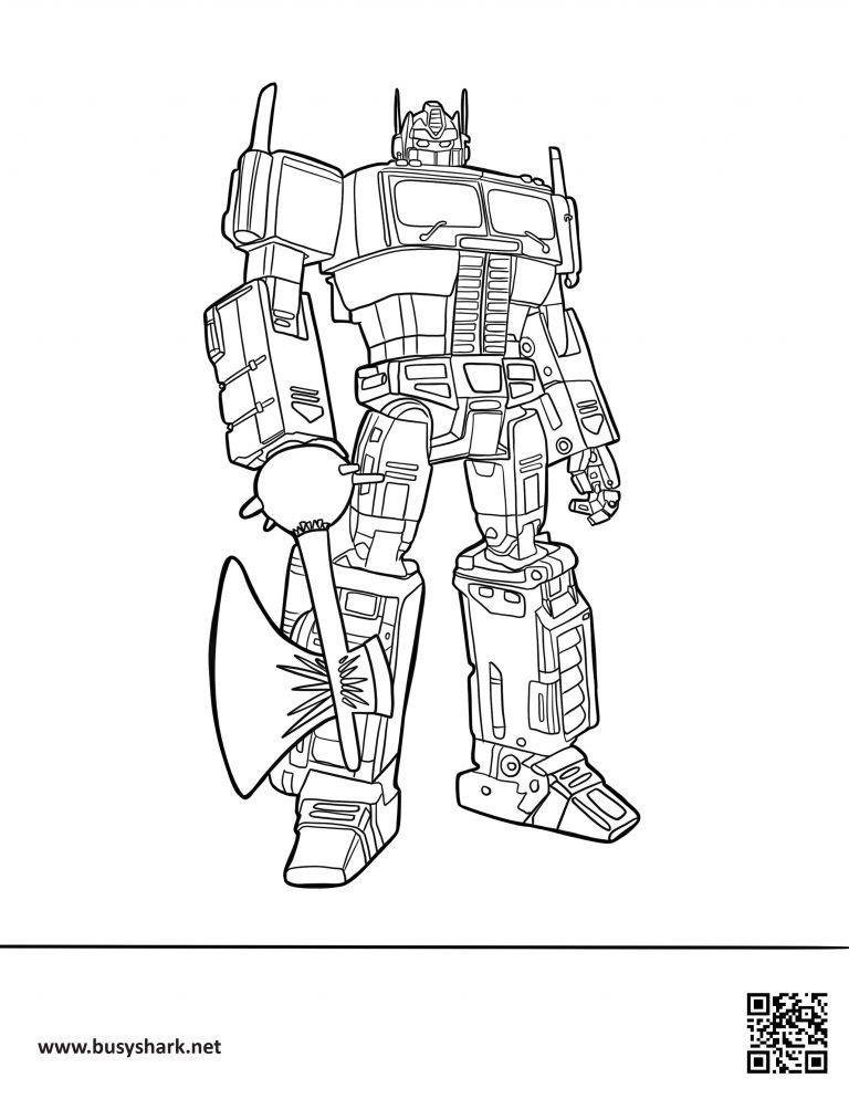 95 Optimus Prime Coloring Pages Printable 39