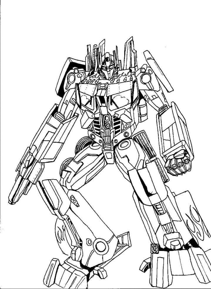 95 Optimus Prime Coloring Pages Printable 43