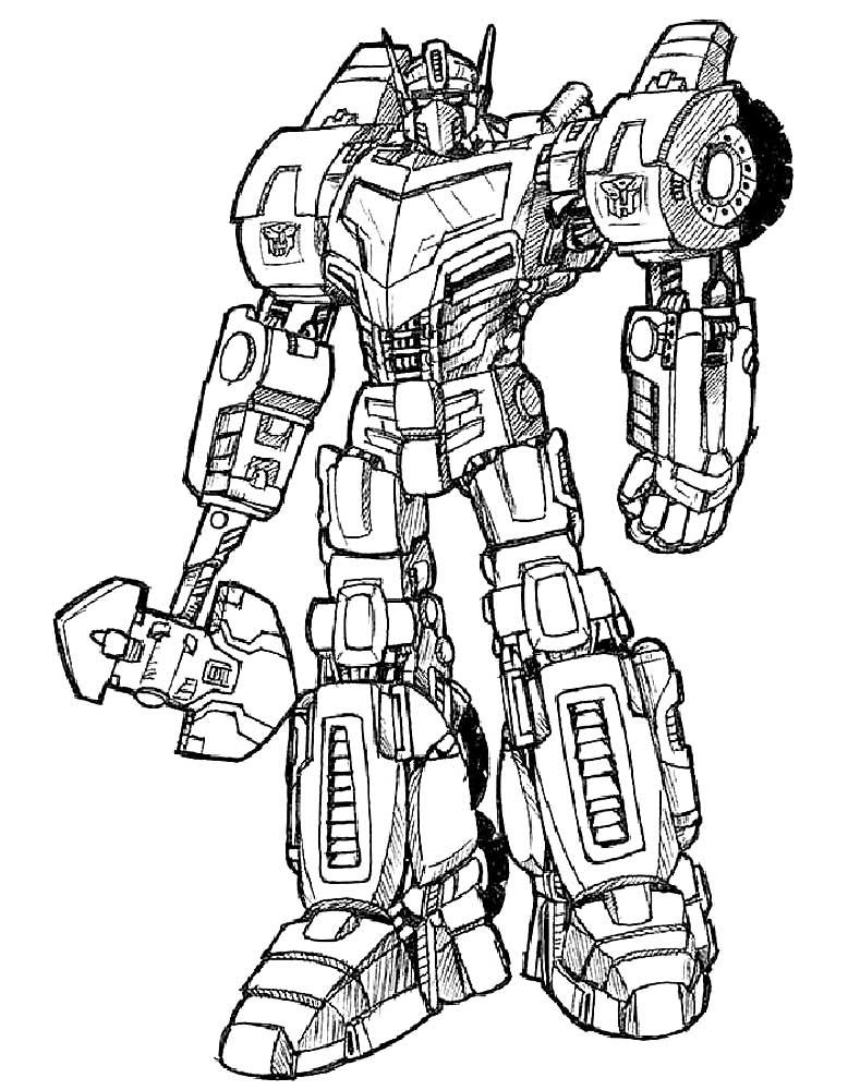 95 Optimus Prime Coloring Pages Printable 45