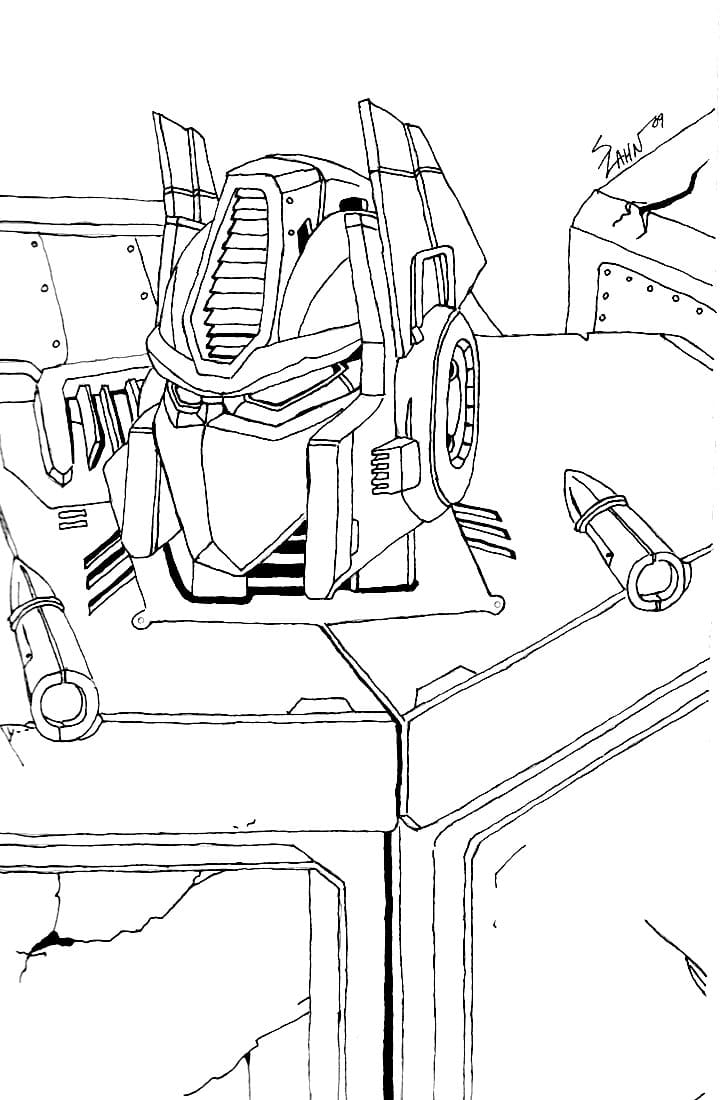 95 Optimus Prime Coloring Pages Printable 48