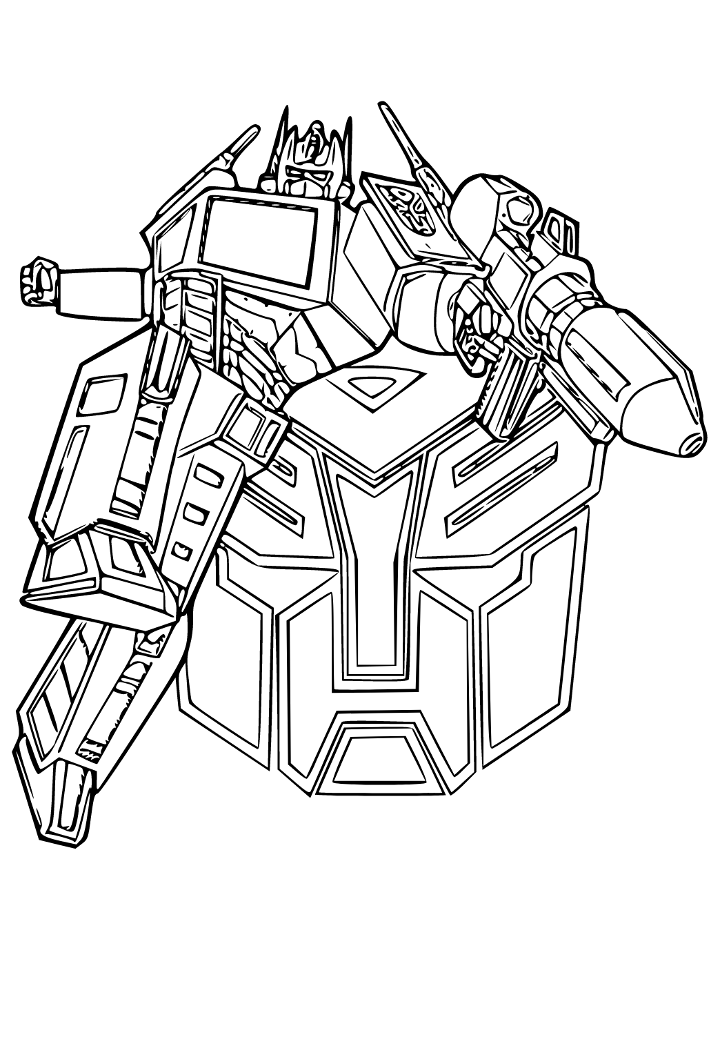 95 Optimus Prime Coloring Pages Printable 5