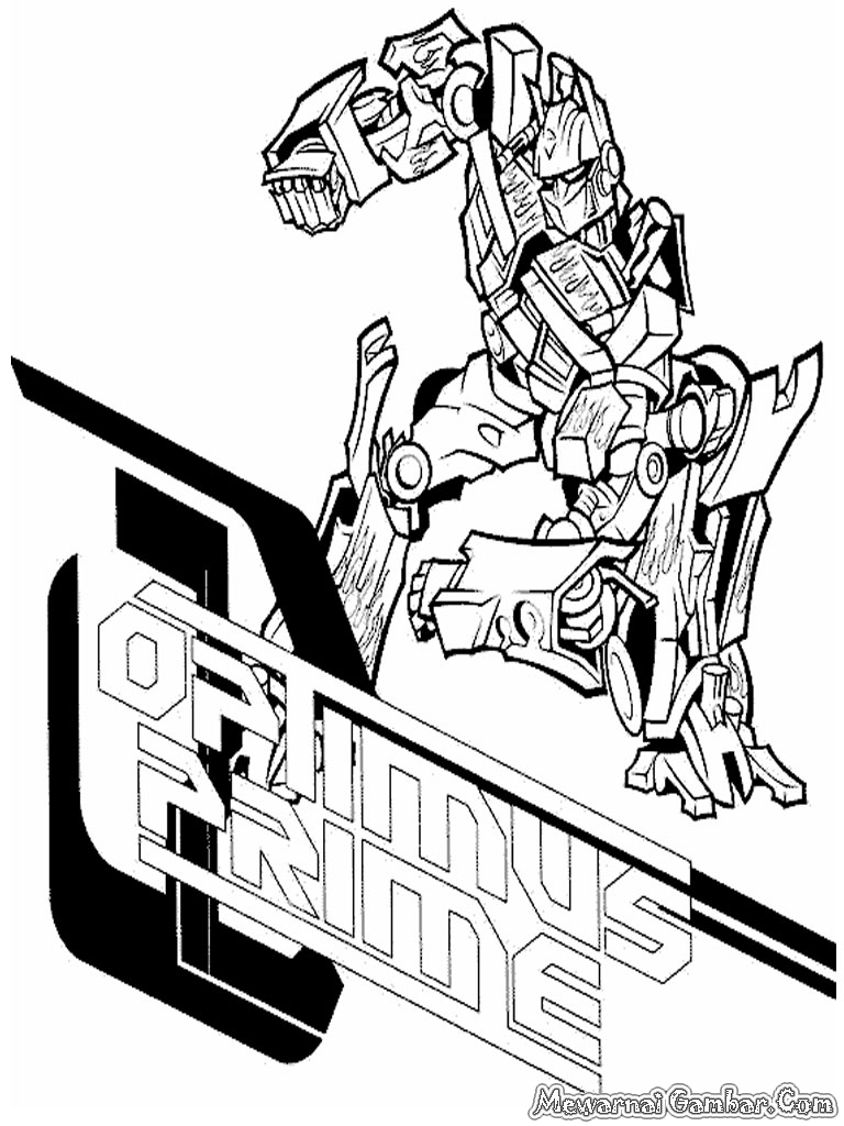 95 Optimus Prime Coloring Pages Printable 6