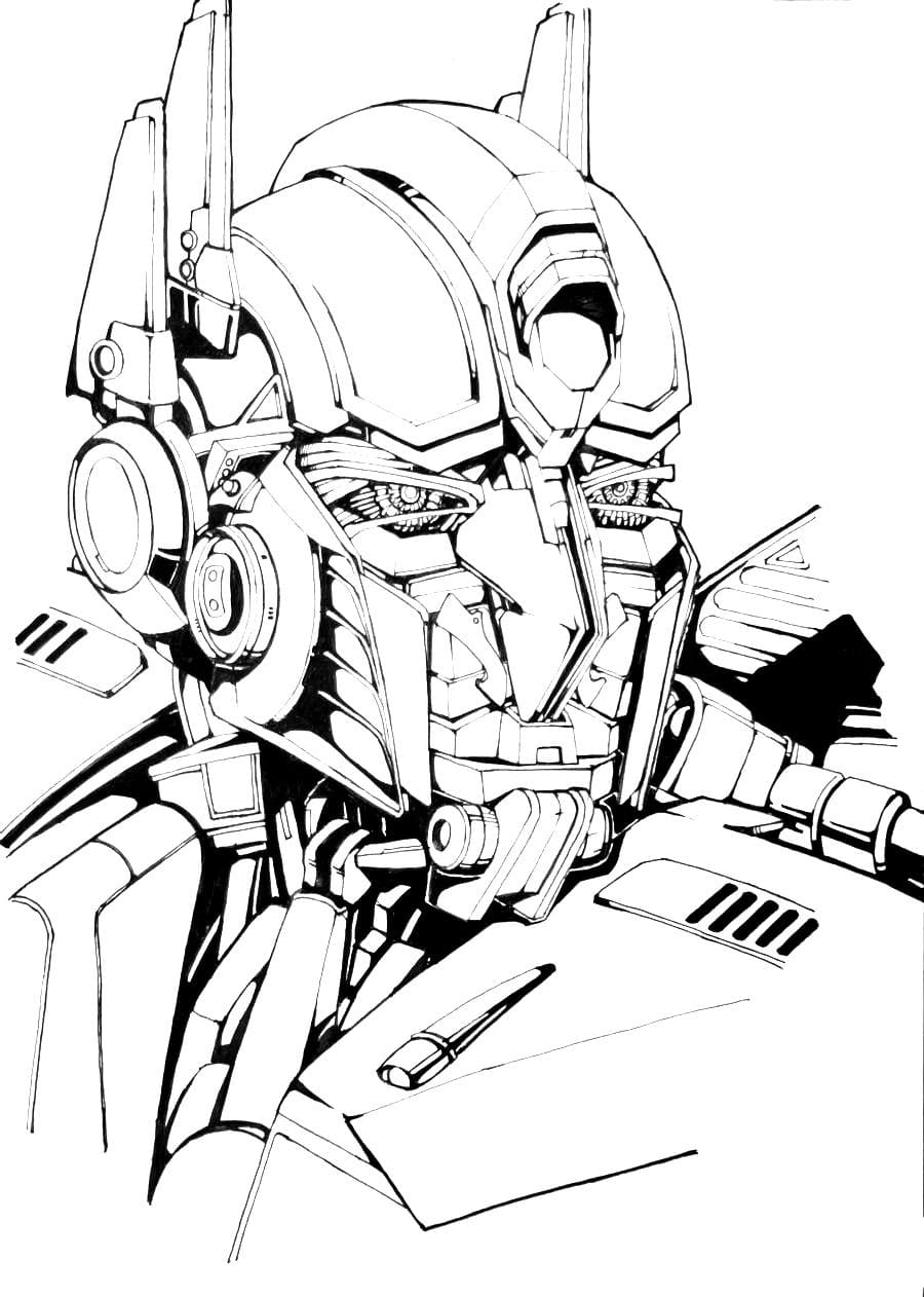 95 Optimus Prime Coloring Pages Printable 61