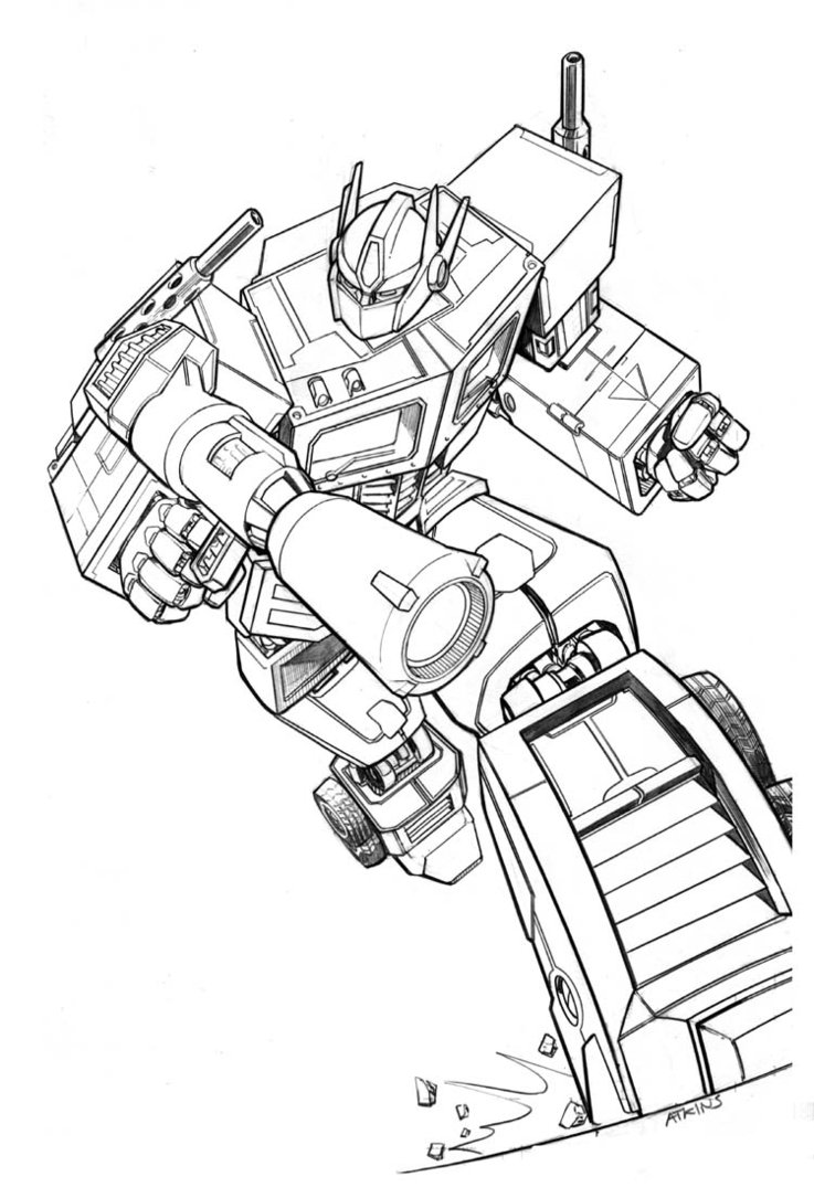 95 Optimus Prime Coloring Pages Printable 64