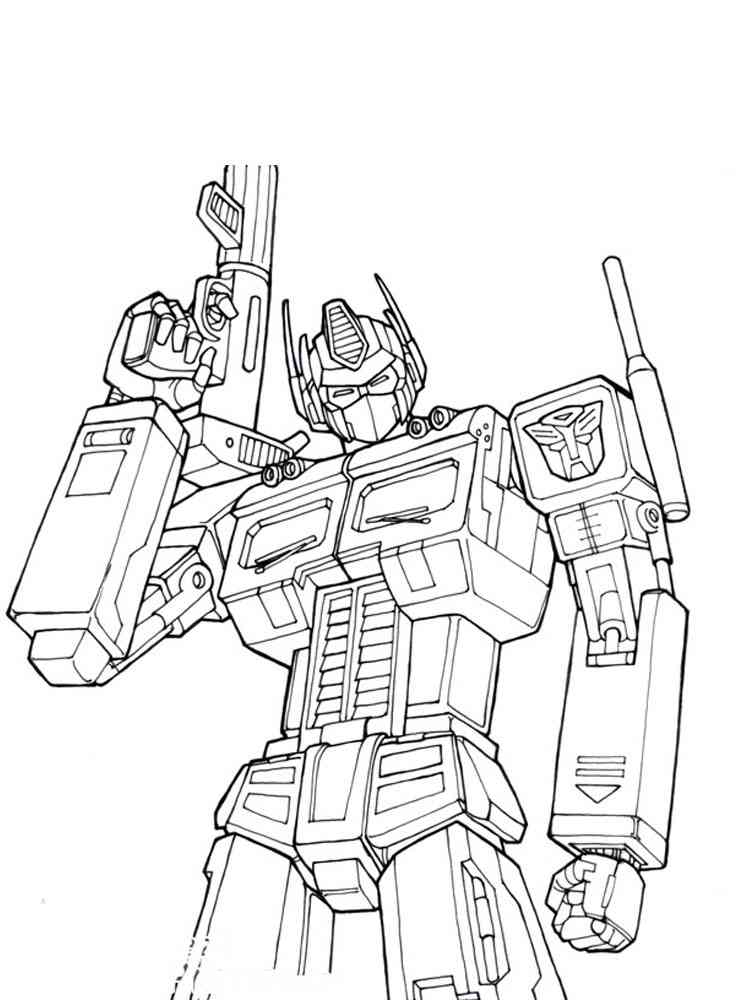 95 Optimus Prime Coloring Pages Printable 66