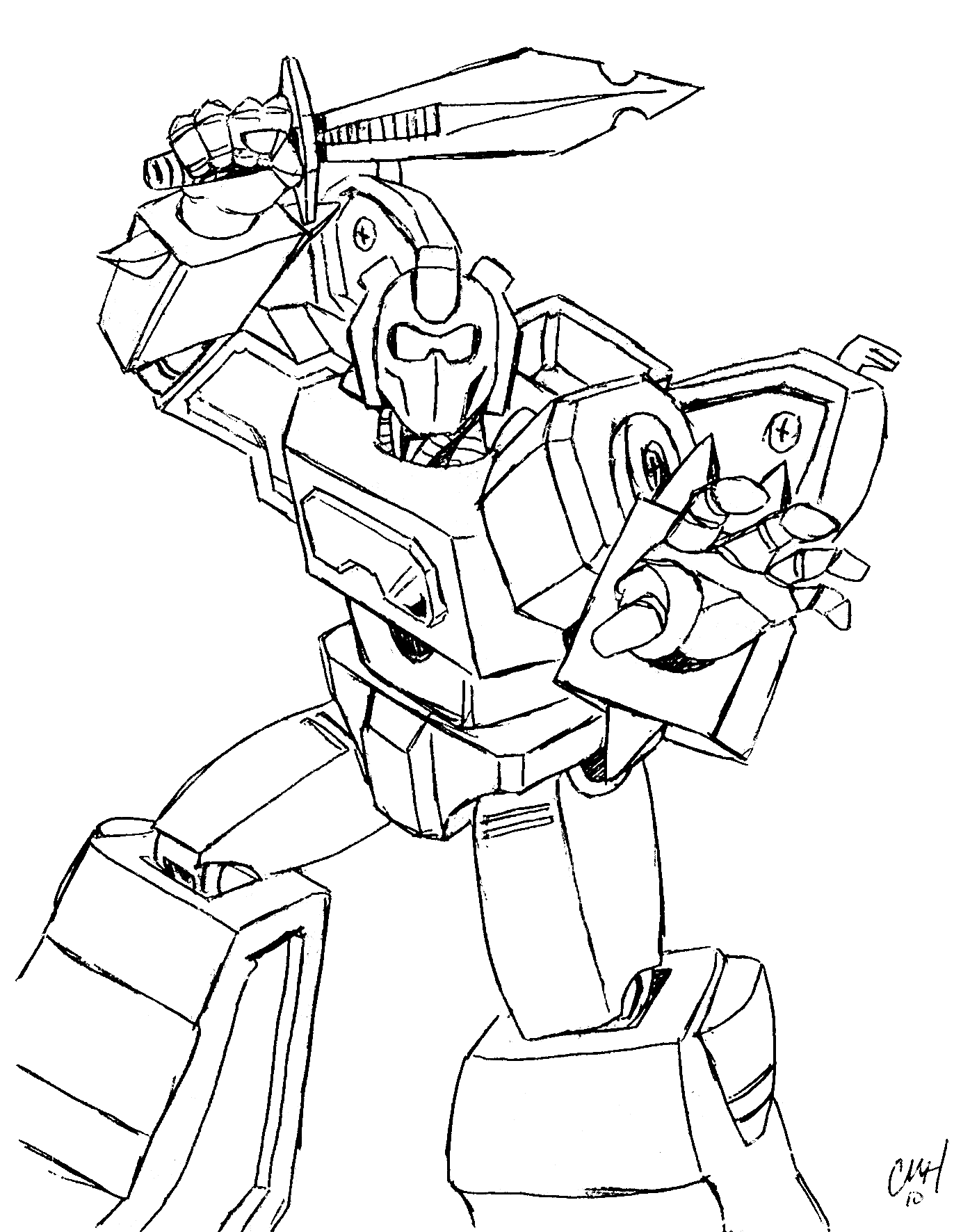 95 Optimus Prime Coloring Pages Printable 68