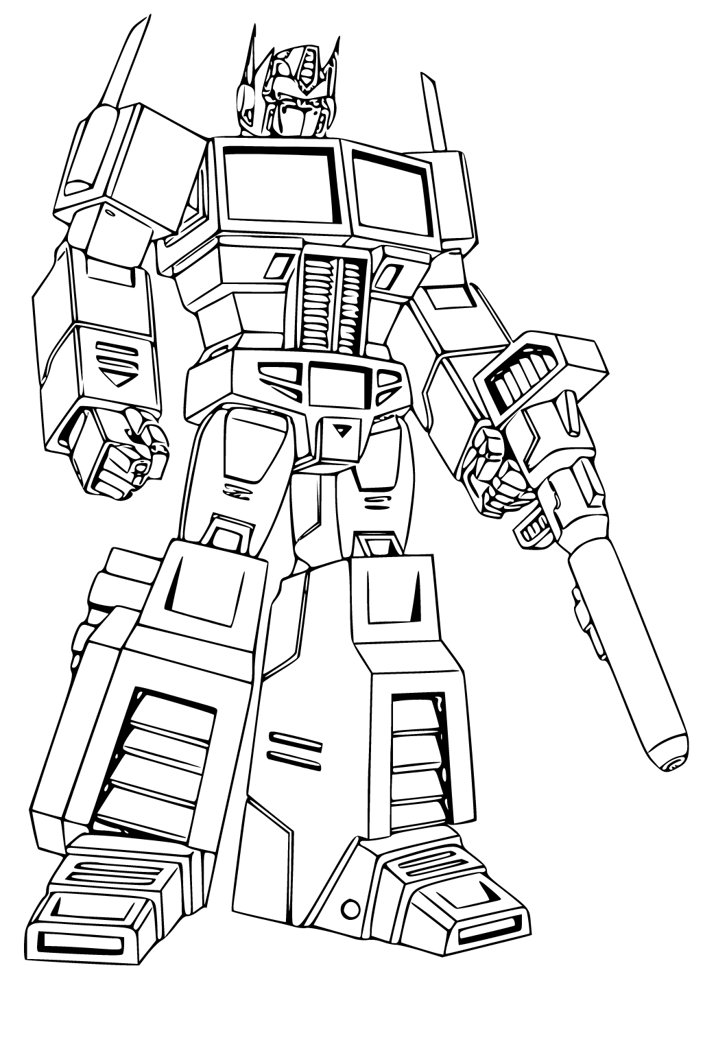 95 Optimus Prime Coloring Pages Printable 7