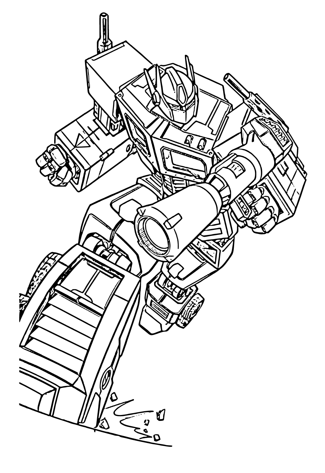 95 Optimus Prime Coloring Pages Printable 71