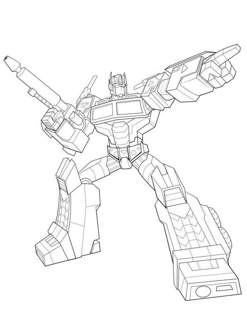 95 Optimus Prime Coloring Pages Printable 77