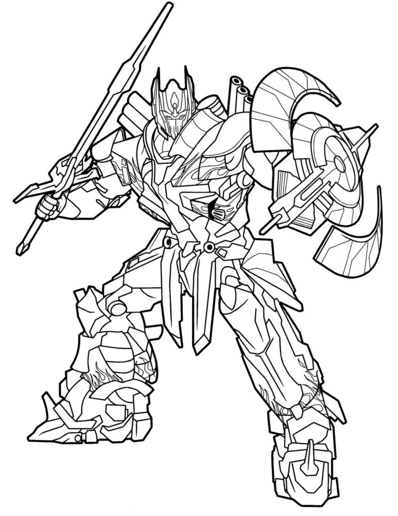 95 Optimus Prime Coloring Pages Printable 78