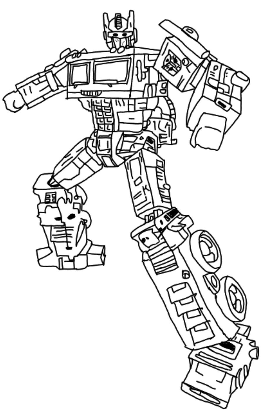 95 Optimus Prime Coloring Pages Printable 79