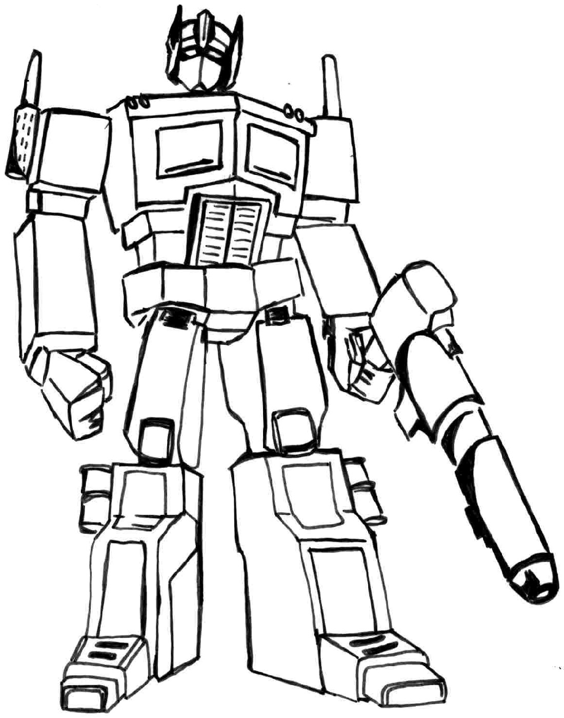 95 Optimus Prime Coloring Pages Printable 84