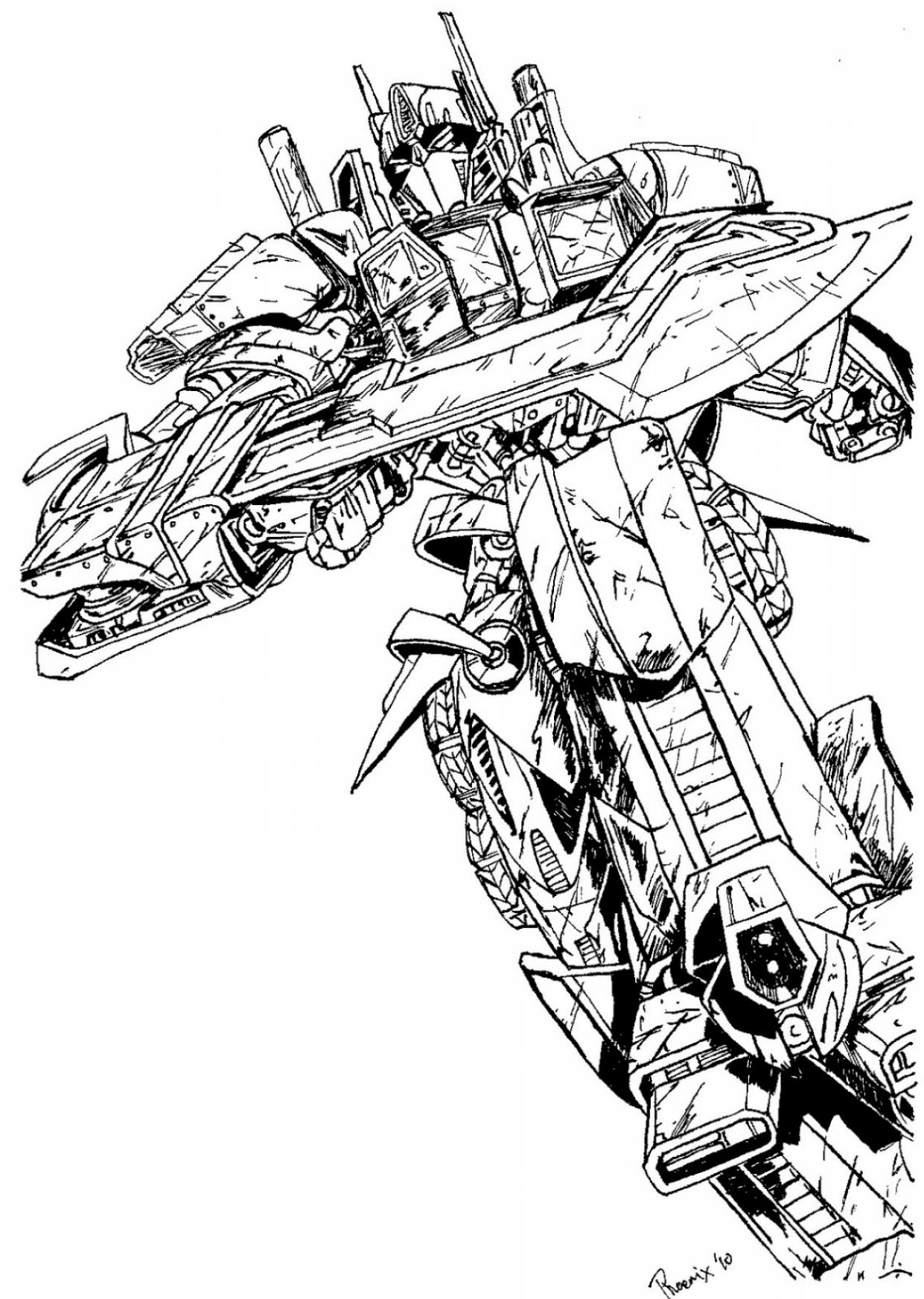 95 Optimus Prime Coloring Pages Printable 9