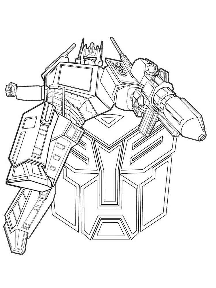 95 Optimus Prime Coloring Pages Printable 91