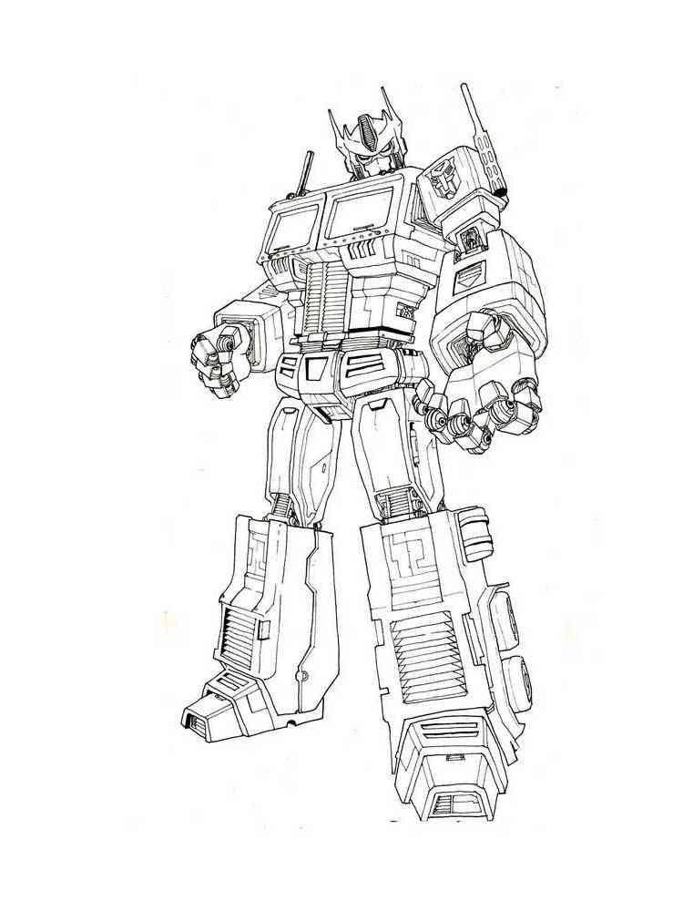 95 Optimus Prime Coloring Pages Printable 93