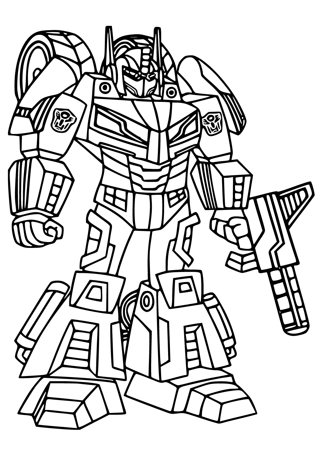 95 Optimus Prime Coloring Pages Printable 94