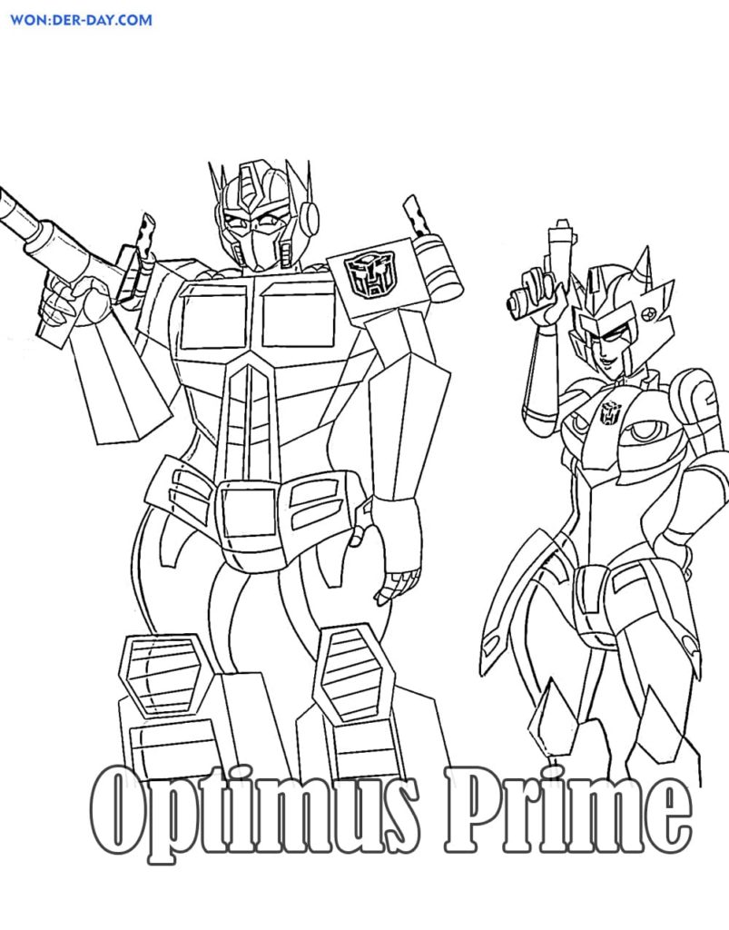 95 Optimus Prime Coloring Pages Printable 95