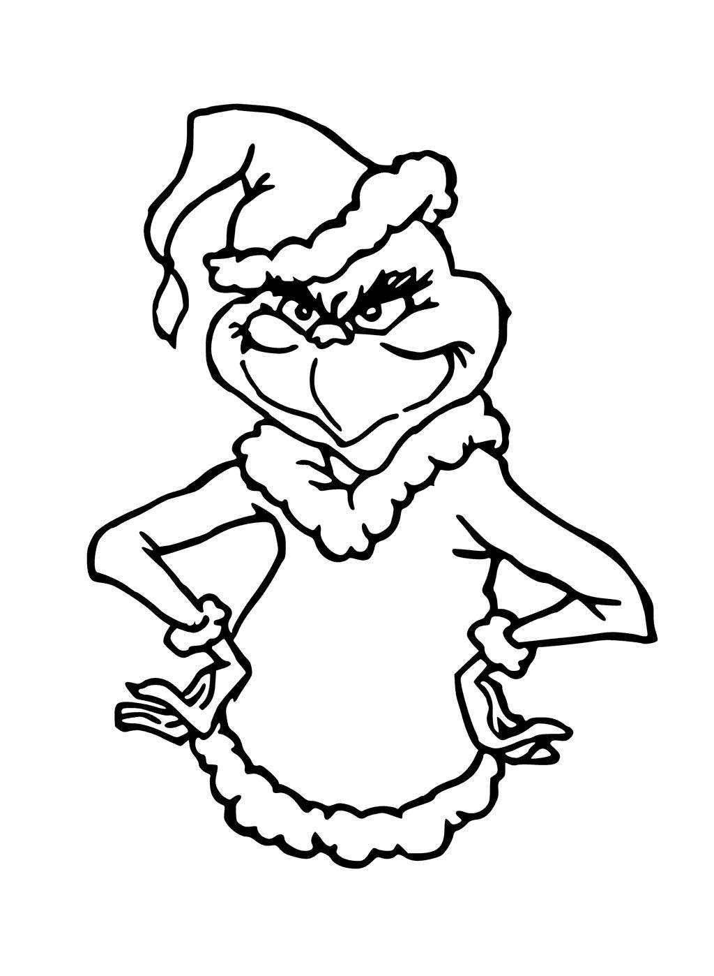 98 Grinch Coloring Pages Free Printable 1