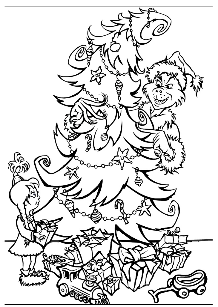 98 Grinch Coloring Pages Free Printable 2