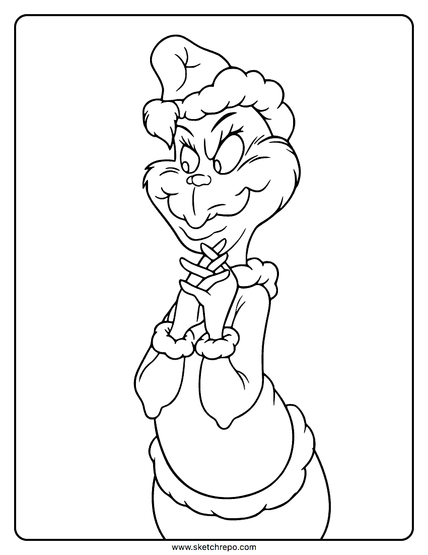 98 Grinch Coloring Pages Free Printable 20