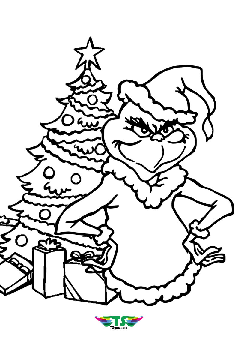 98 Grinch Coloring Pages Free Printable 24