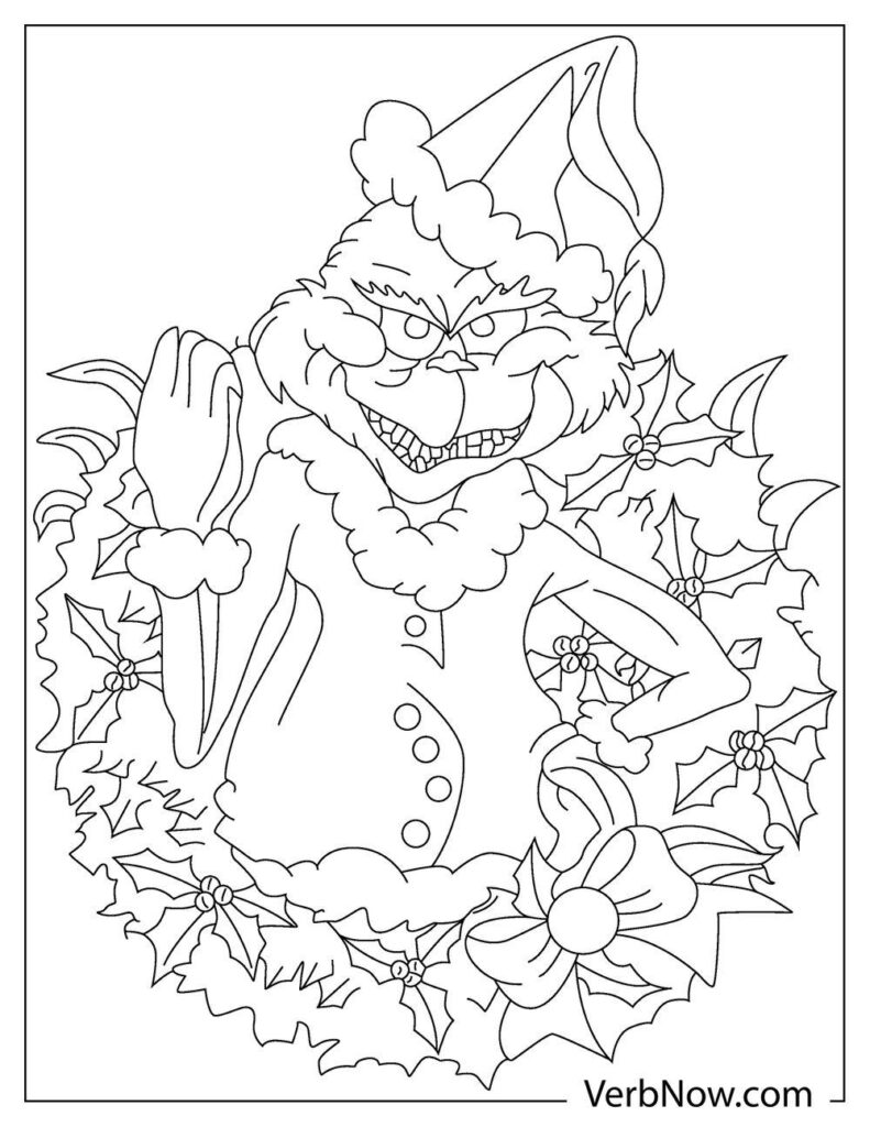 98 Grinch Coloring Pages Free Printable 28